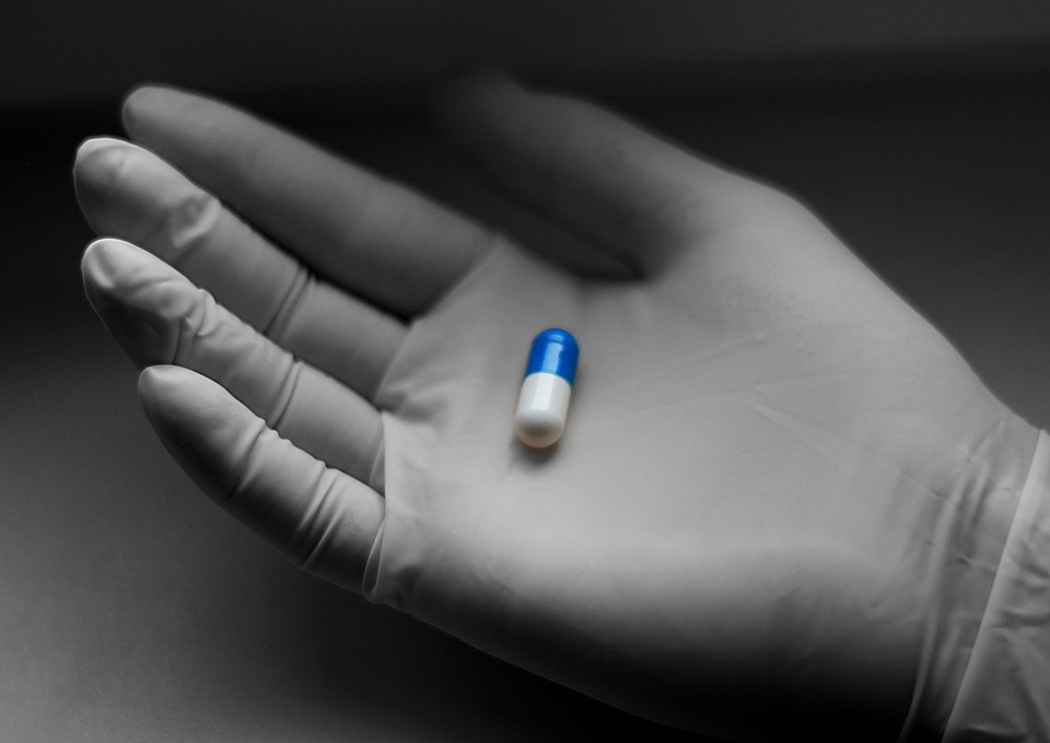 Populární modrá pilulka. 